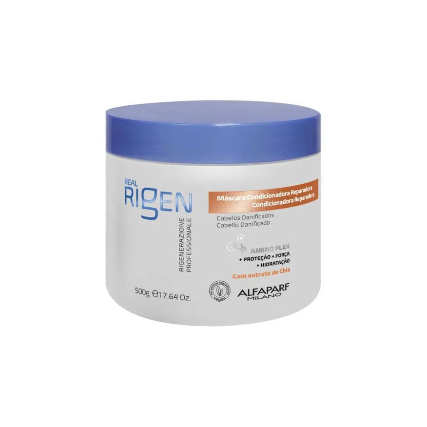 Alfaparf Máscara Real Rigen Condicionadora Reparadora 500g