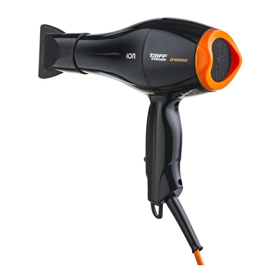 Taiff Secador de Cabelo Titanium 2100W Preto/Laranja 110V