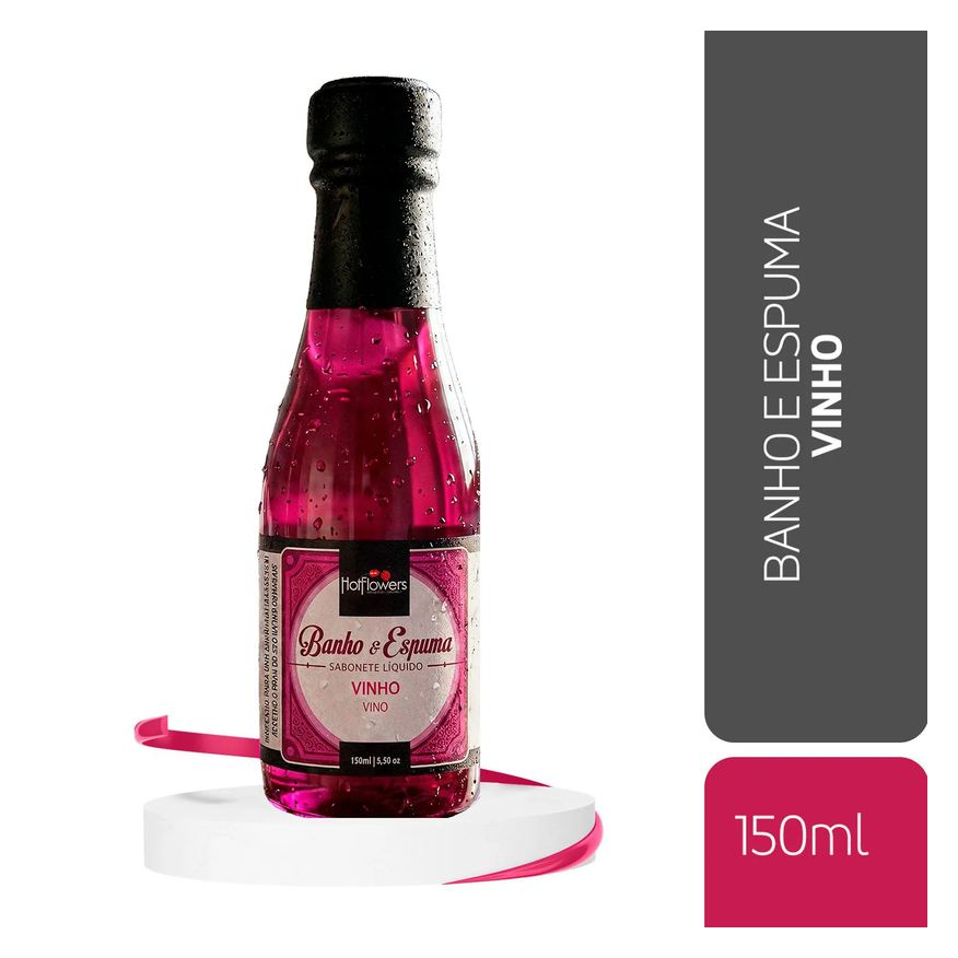 Hot Flowers Espuma de Banho para Relaxamento com Aroma de Vinho 150ml