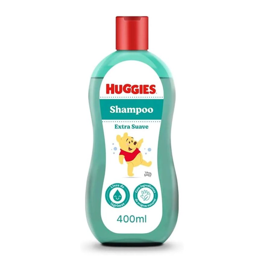 Huggies Shampoo Extra Suave 400ml Cuidado Delicado Bebês