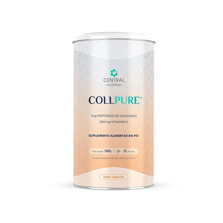 Central Nutrition Collpure Tangerina 500g – Colágeno, Energia e Saúde da Pele