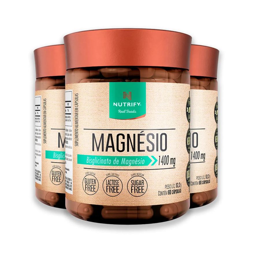 Nutrify Kit 3 Magnésio 60 Cápsulas