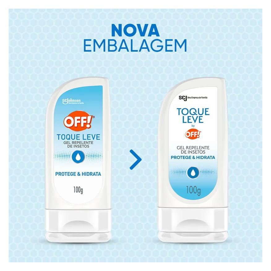 de Repelente Insetos Off! Toque Leve Icaridina Gel 100g