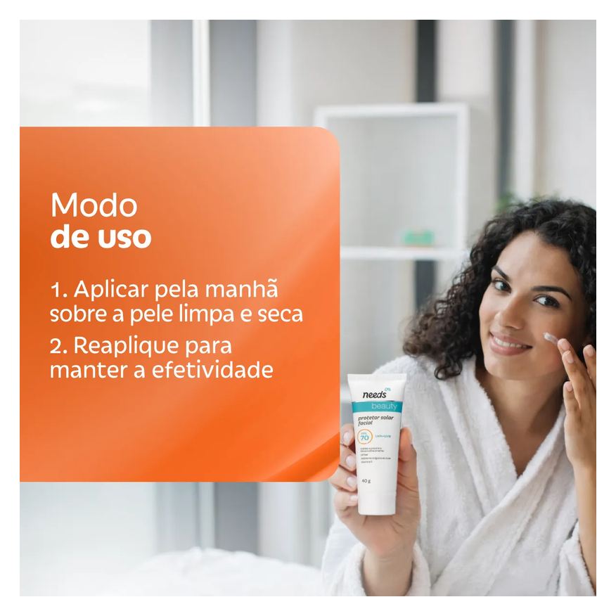 Needs Kit Protetor Solar Facial FPS 70 40g + Corporal FPS 50 Aerossol 200ml