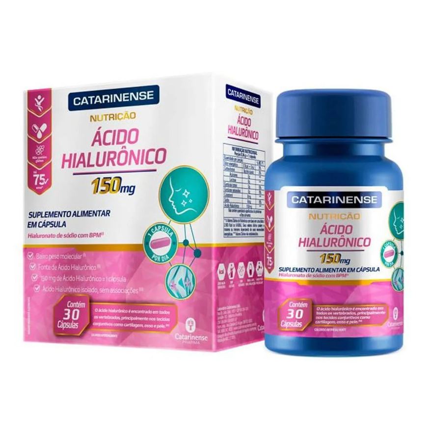 Catarinense Acido Hialurônico - 30 Cápsulas - Nutrição
