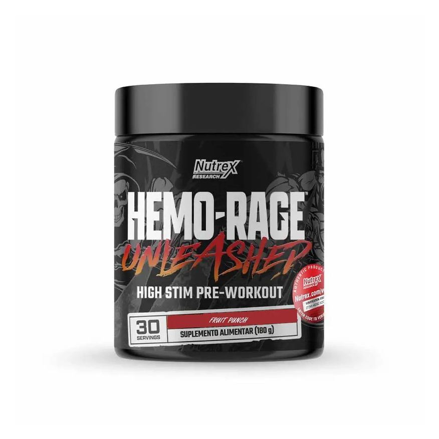 Nutrex Research Hemo Rage Unleashed - 180g Fruit Punch