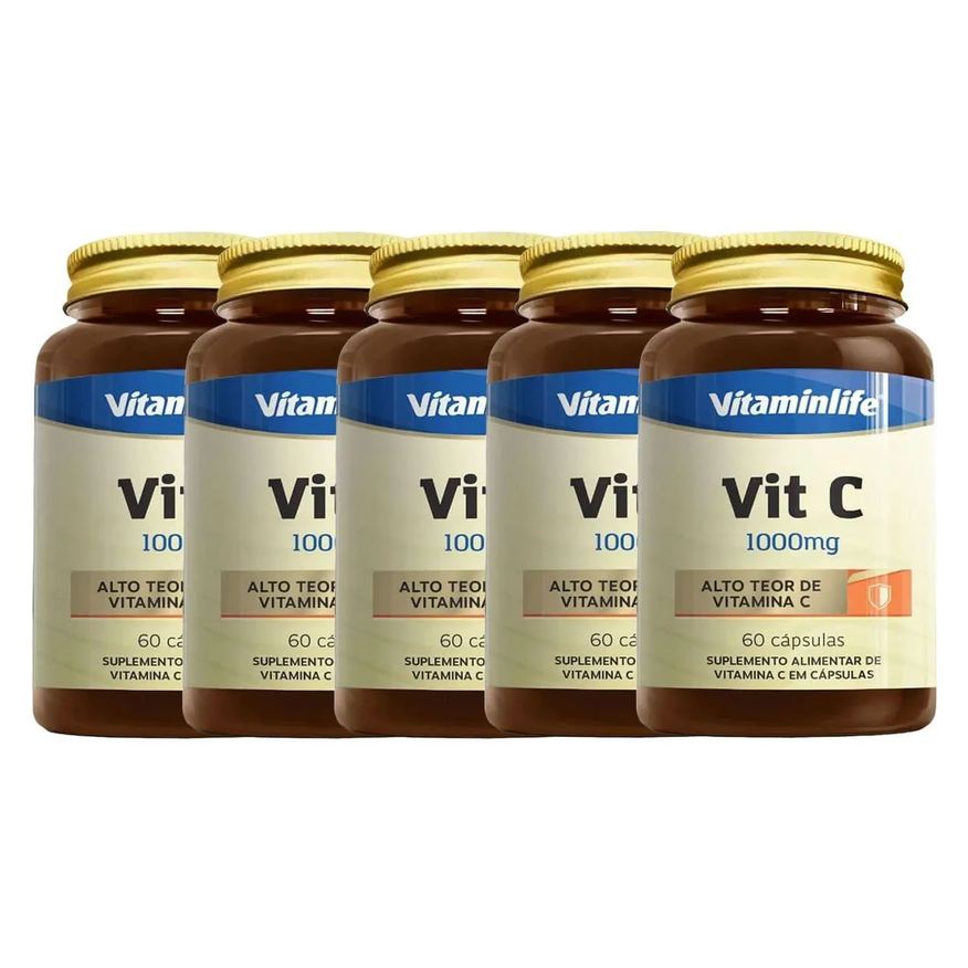 Vitaminlife Kit 5X Vit C 1000mg - 60 Cápsulas