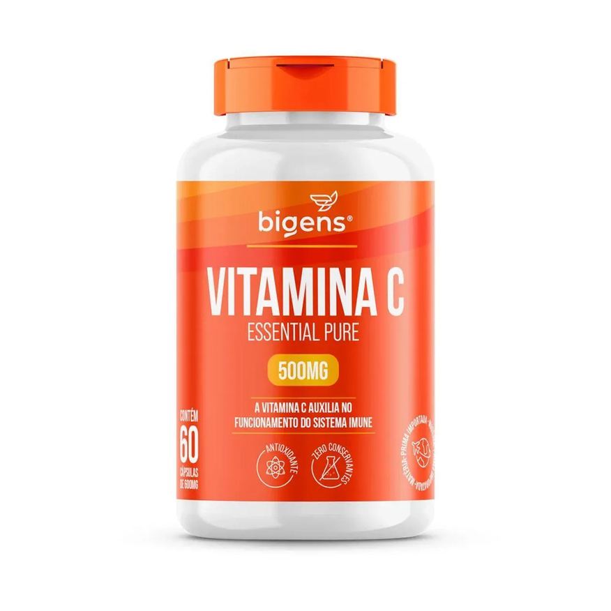Bigens Vitamina C Essential Pure 500mg - 60 Cápsulas