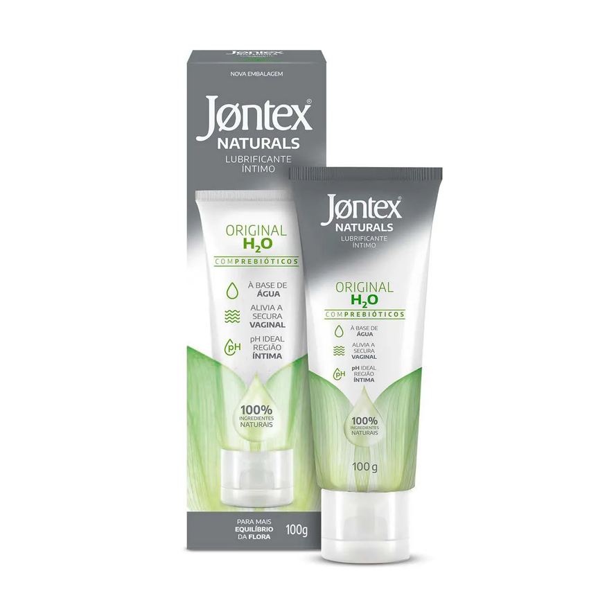 Jontex Lubrificante Íntimo Naturals Original H2O com 100g