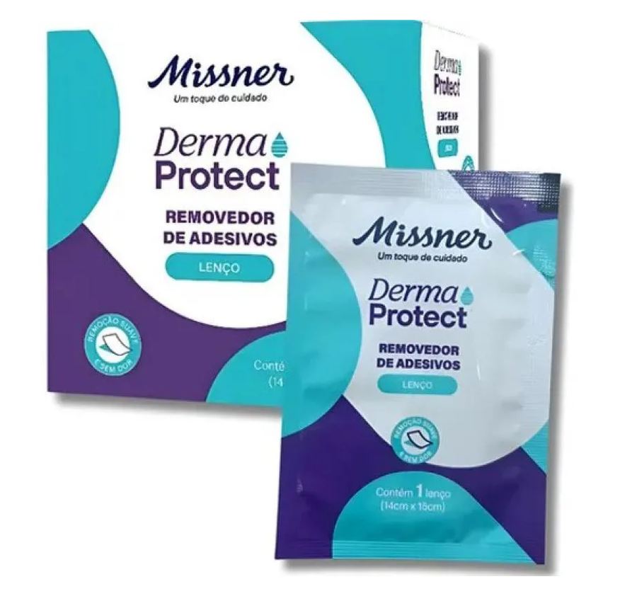 Missner Lenço Removedor de Adesivos Derma Protect 14Cm X 15Cm com 30 Unidades