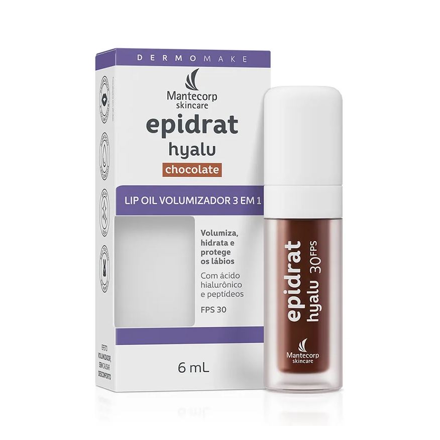 C/ Kit 3 Lip Oil - Epidrat Hyalu Choco
