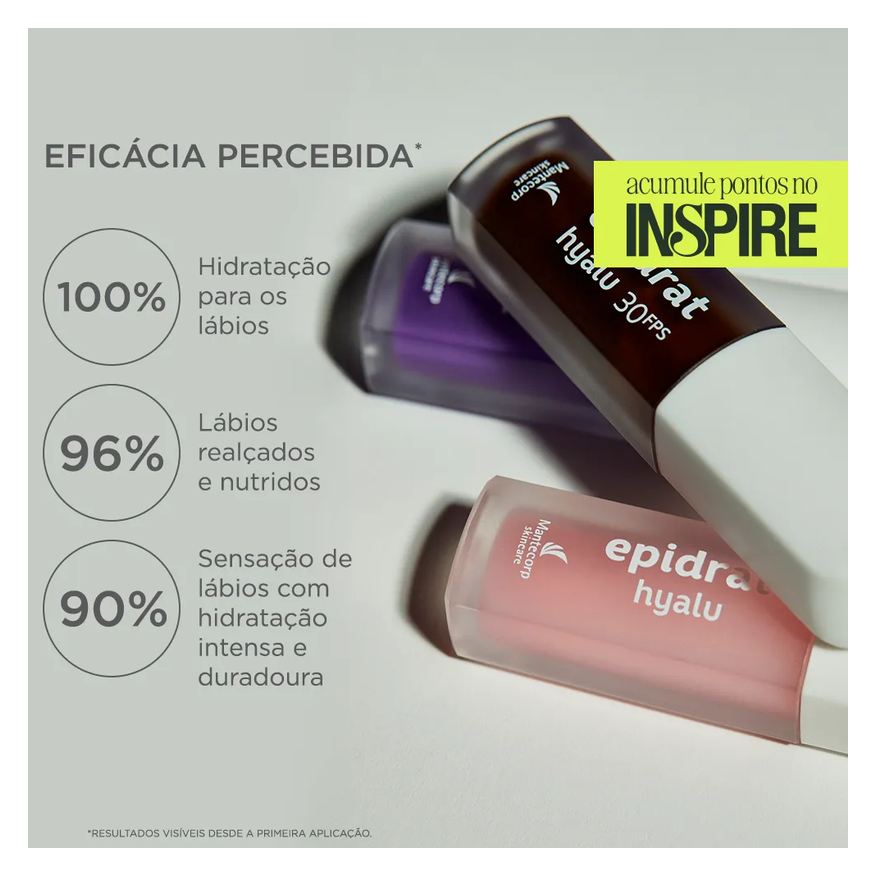 C/ Kit 3 Lip Oil - Epidrat Hyalu Choco