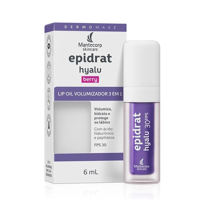 C/ Kit 3 Lip Oil - Epidrat Hyalu Berry