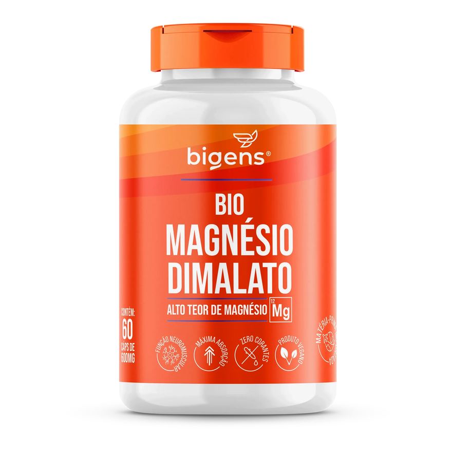 Bigens Bio Magnésio Dilamato Vegano 60 Cápsulas