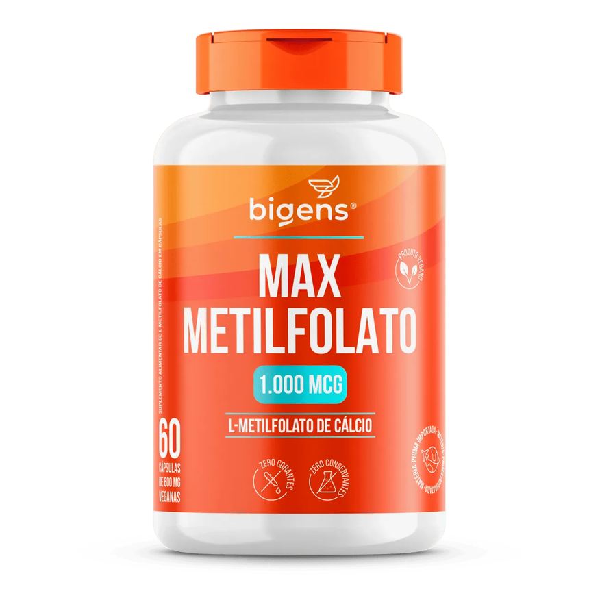 Bigens Max L-metilfolato Metilfolato 1000 60 Capsulas