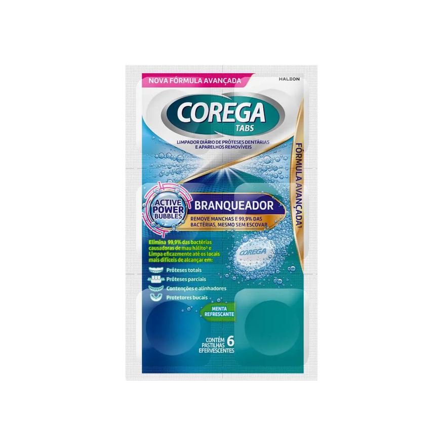 Tabs Corega Branqueador 6 Pastilhas
