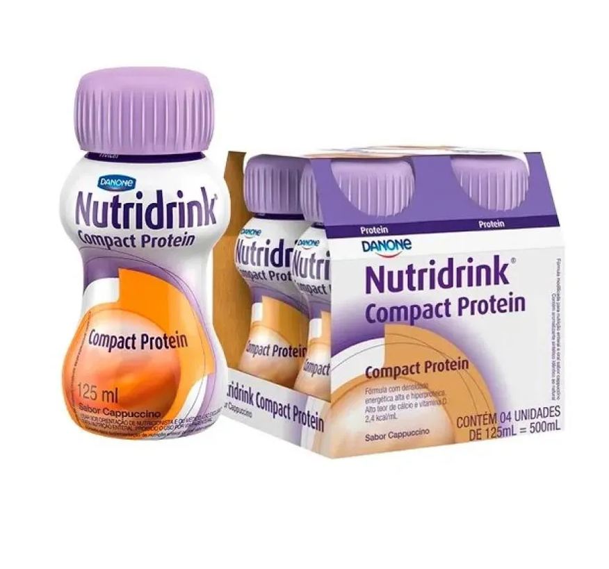 Danone Nutridrink Compact Protein Capuccino 125ml - Pack com 4 Unidades