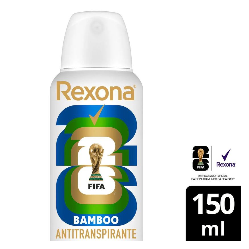 Rexona Desodorante Antitranspirante Aerosol Bamboo Feminino 72h 150ml
