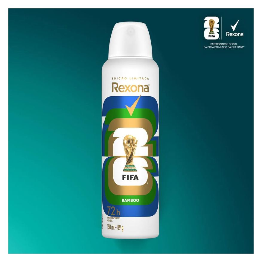 Rexona Desodorante Antitranspirante Aerosol Bamboo Feminino 72h 150ml