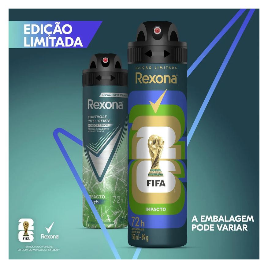 Rexona Desodorante Antitranspirante Aerosol Men Impacto 72h 150ml