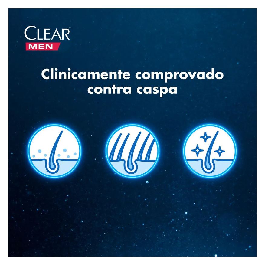 Anticaspa Shampoo Clear Men Ice Cool Menthol 400ml