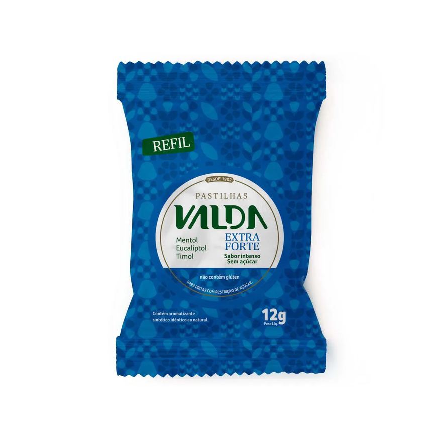 Valda Pastilhas Mais Sabor Própolis e Gengibre Sem Açúcar 12g