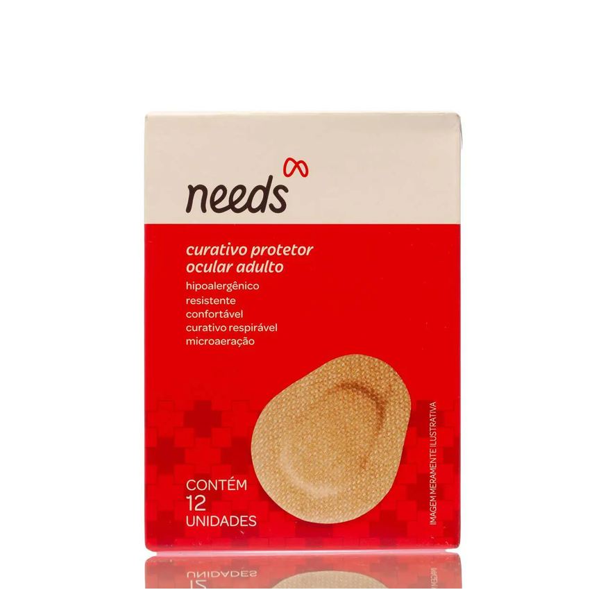Needs Protetor Ocular Adulto Bege 12 Unidades