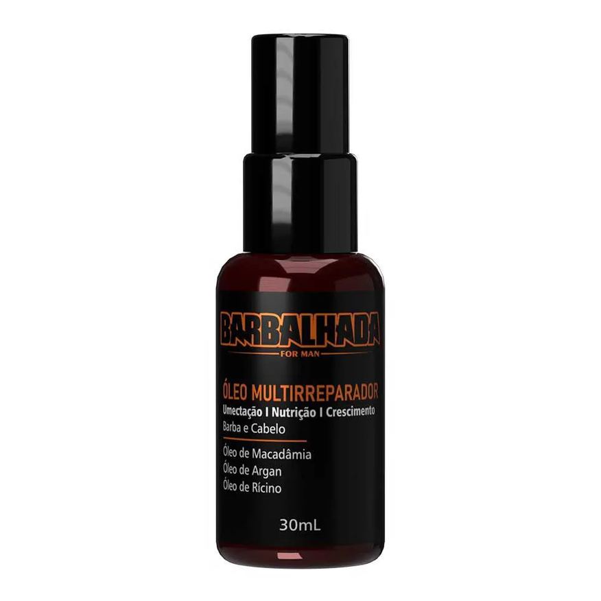 Barbalhada Óleo Multirreparador Barba e Cabelo Umectação e Crescimento 30ml