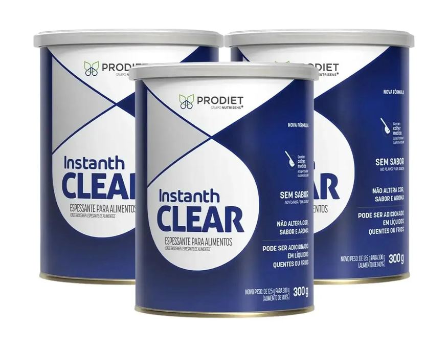 Prodiet Kit C/ 3 Instanth Clear sem Sabor - Lata 300g