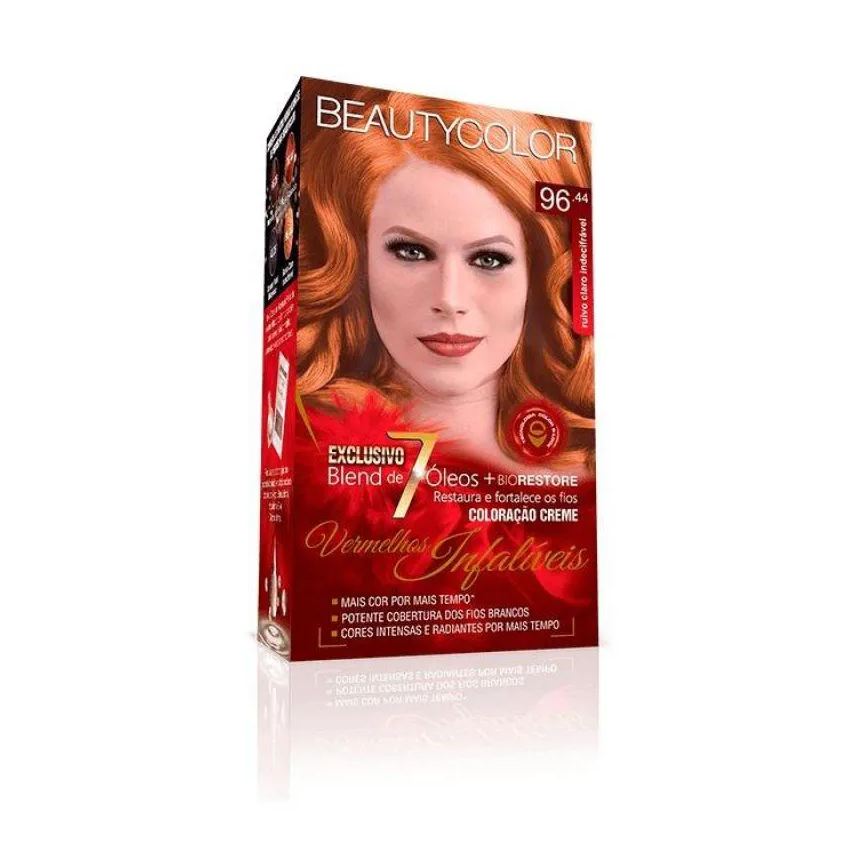 Beauty Color Tintura 96.44 Ruivo Claro Indecifrave (Espe)