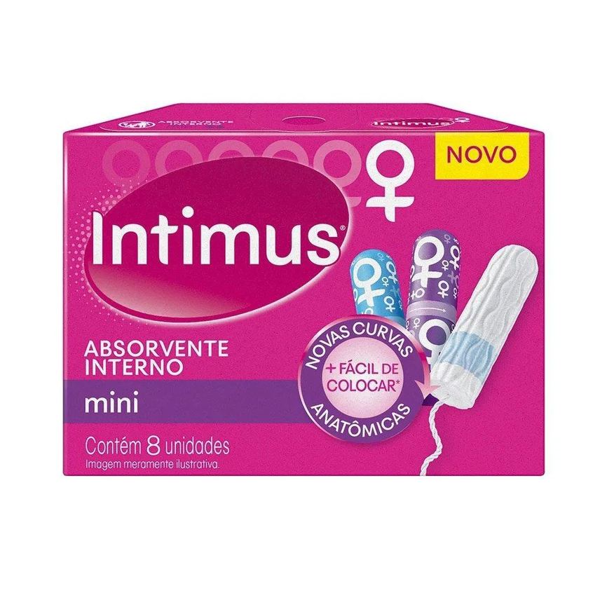 Intimus Absorvente Interno Mini - Embalagem com 8 Unidades
