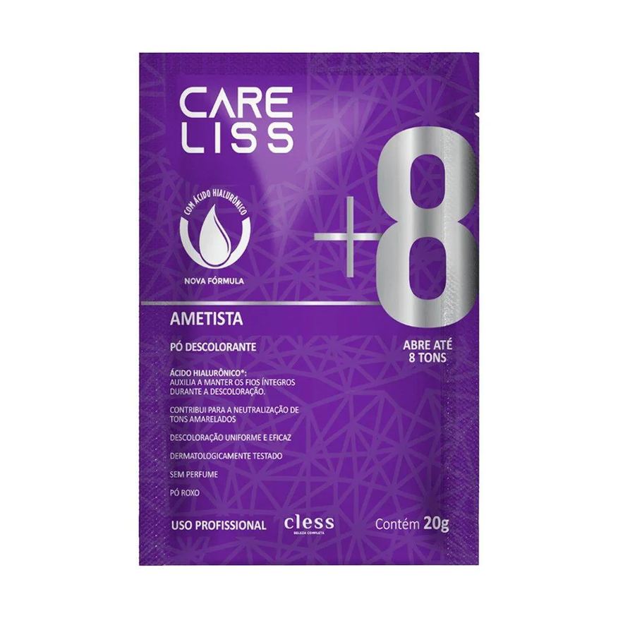 Care Liss Descolorante Ametista 20g - Embalagem com 12 Unidades