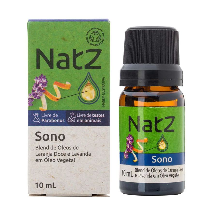 Essencial Óleo Natz Sono Laranja Doce e Lavanda 10ml