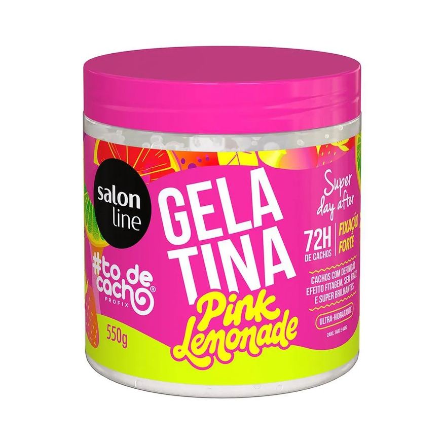 Salon Line Gelatina Capilar Tô de Cachos Pink Lemonade 550g