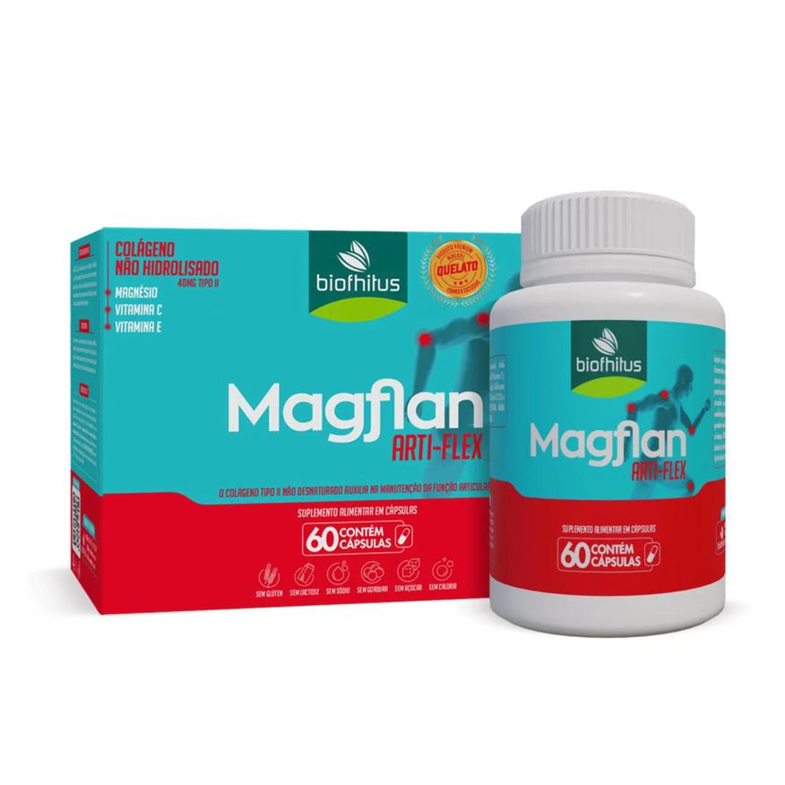 Biofhitus Suplemento Magflan Artiflex C60 Função Articular