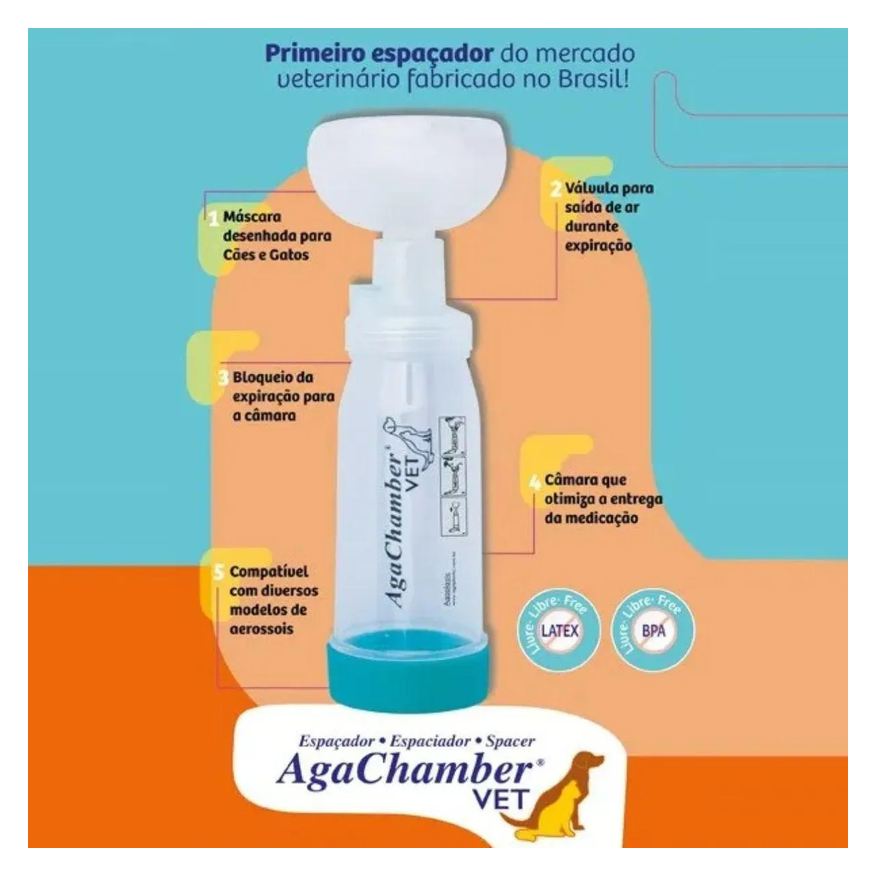 Agachamber Espacador Veterinario M/G - Cães e Gatos - Agpmed