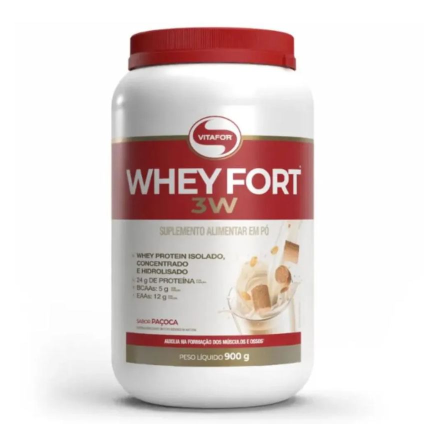 Vitafor Whey Fort 3W 900g Paçoca