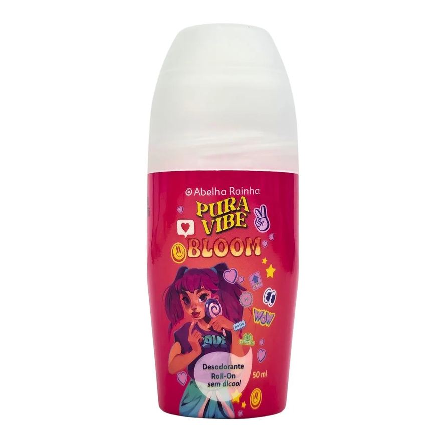 Abelha Rainha Desodorante Roll-On Feminino Bloom Pura Vibe 50ml