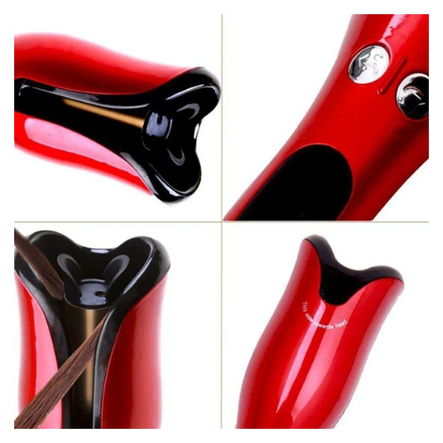 de Modelador Cachos Spin N Curl Ceramic 25W Bivolt Vermelho