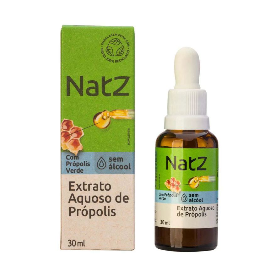 Aquoso Extrato de Própolis Verde Natz Sem Álcool 30ml
