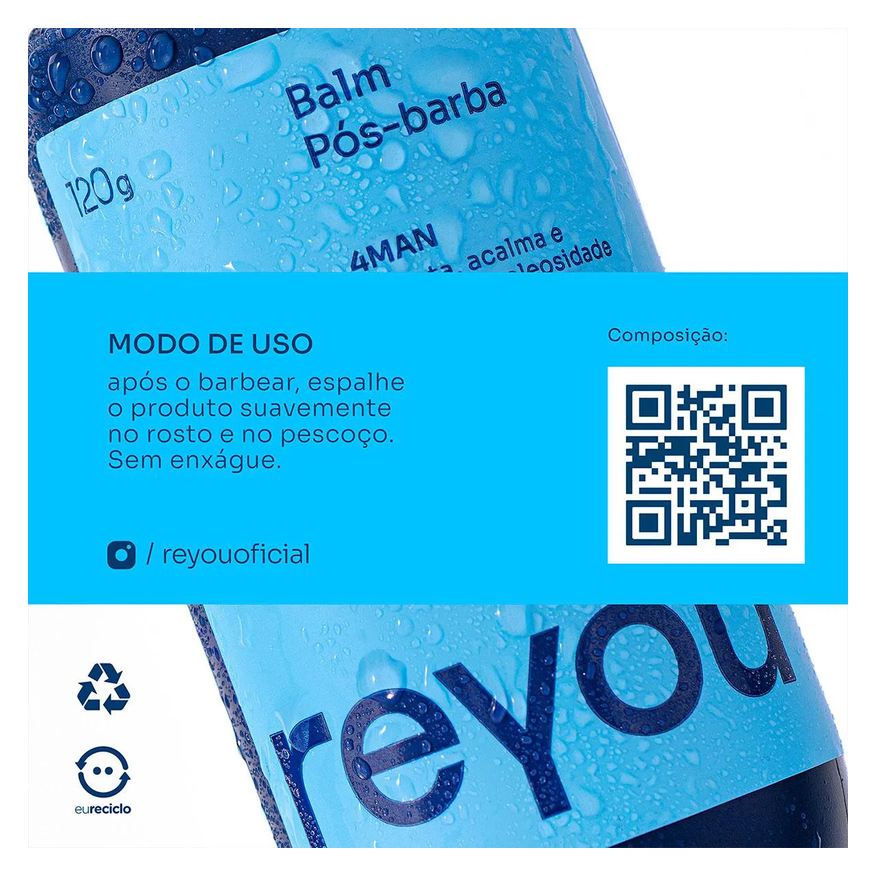 Pós-Barba Balm Reyou 120g