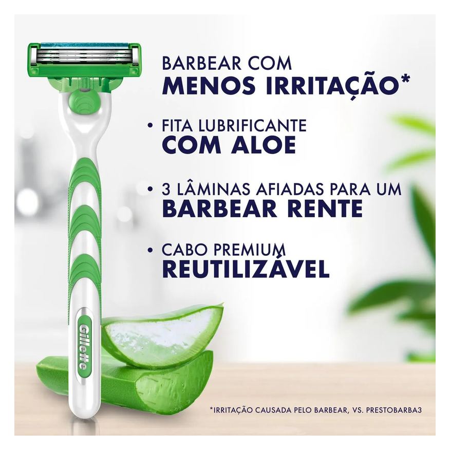 Gillette Carga para Aparelho de Barbear Mach3 Sensitive 8 unidades