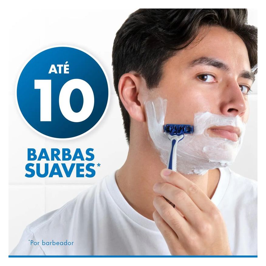 Gillette Barbeador Prestobarba 3 Comfortgel 8 unidades