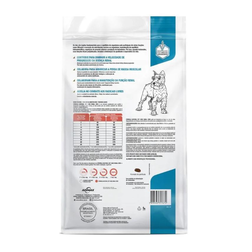 Natura Ração Fórmula Natural Vet Care Renal para Cães Adultos 2kg