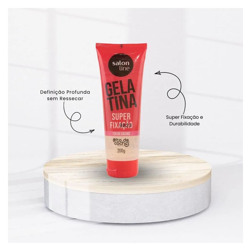 Salon Line Gelatina Capilar Super Fixação Cachos Definição 200ml