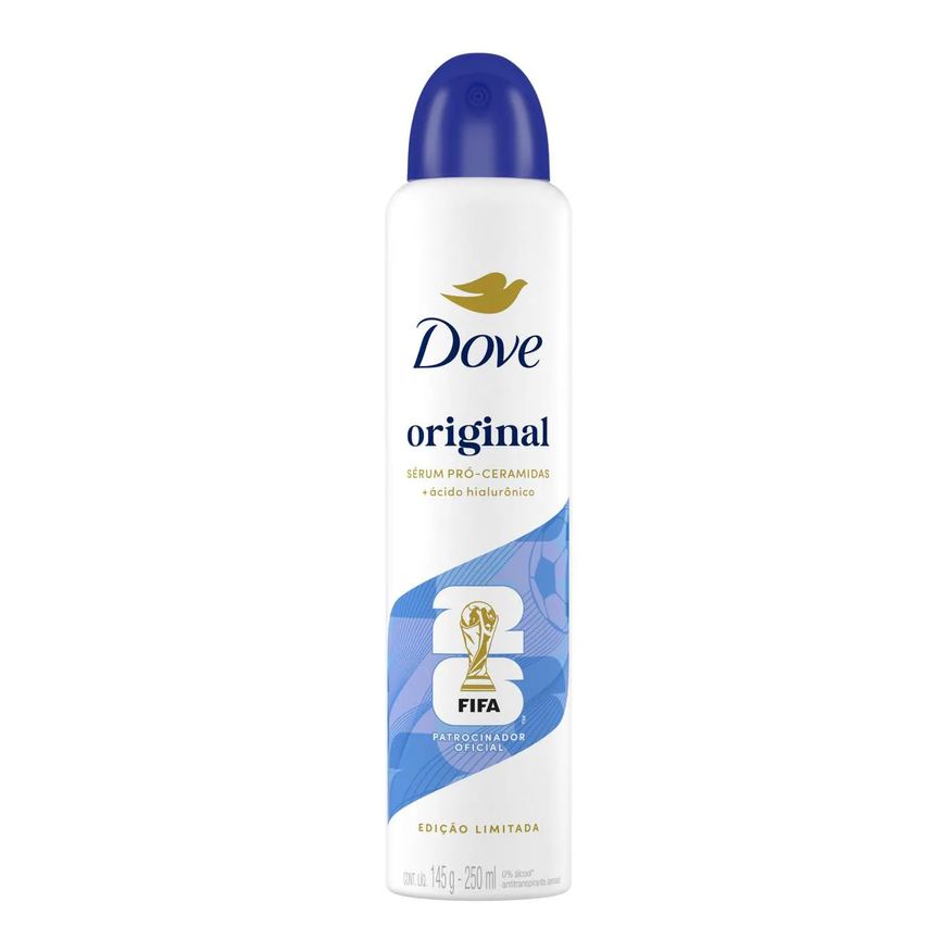 Dove Desodorante Antitranspirante Aerosol Original Feminino 72h 250ml