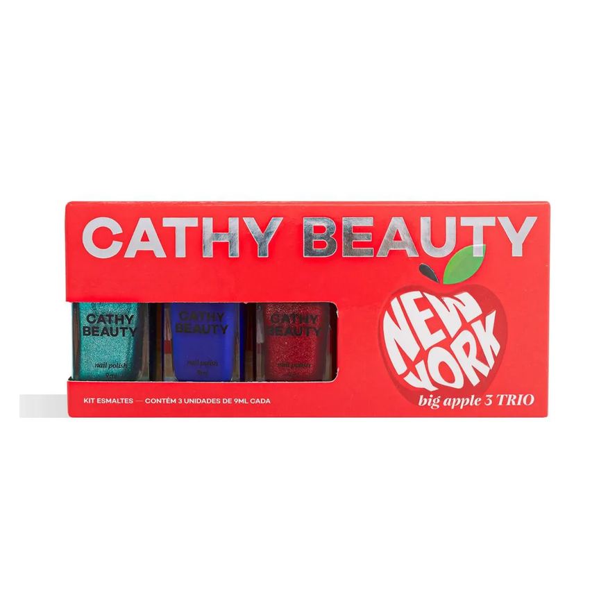 Cathy Beauty Kit Esmalte Big Apple 3 Trio