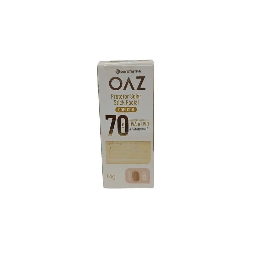 Eurofarma Oaz Protetor Solar em Stick Facial com Cor Fps70 14ml - Cor 1
