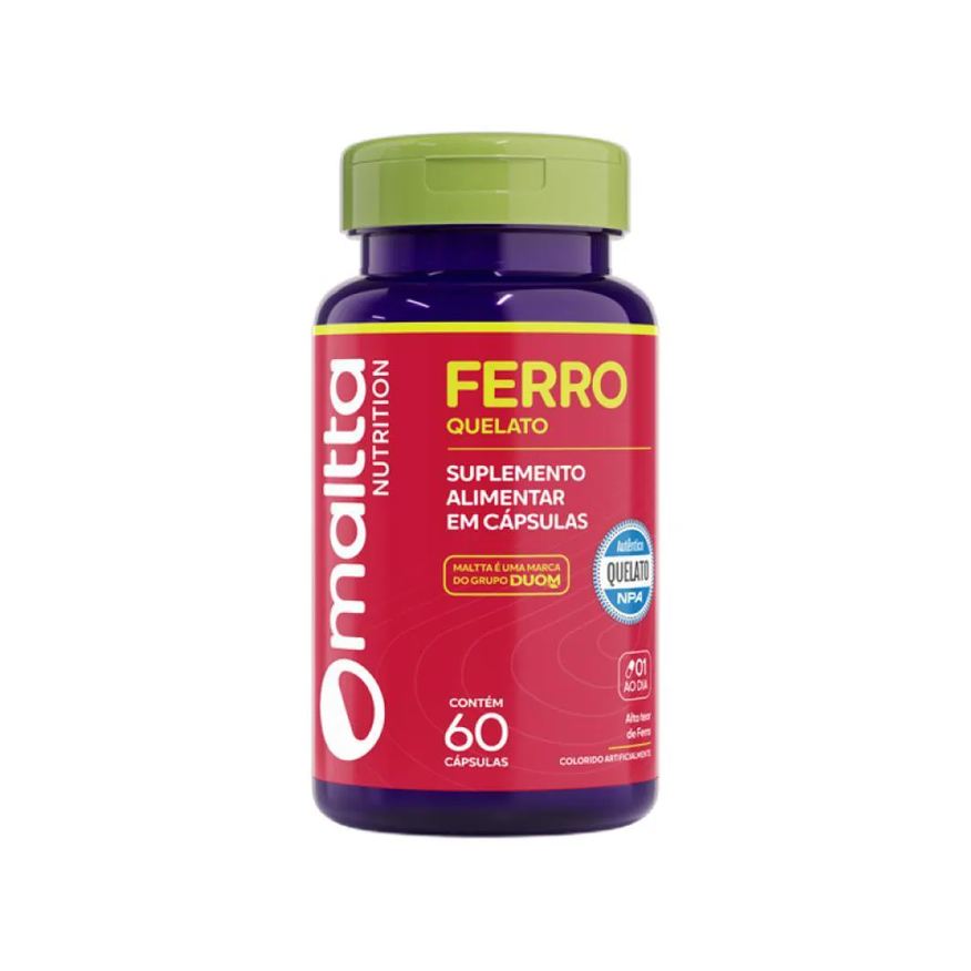 Maltta Nutrition Vitamina Ferro 60 Cápsulas - Maltta