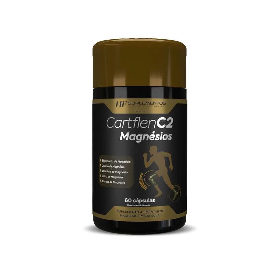 Hf Suplements Cartflen C2 5 Tipos de Magnésios 60Caps Hf Suplementos